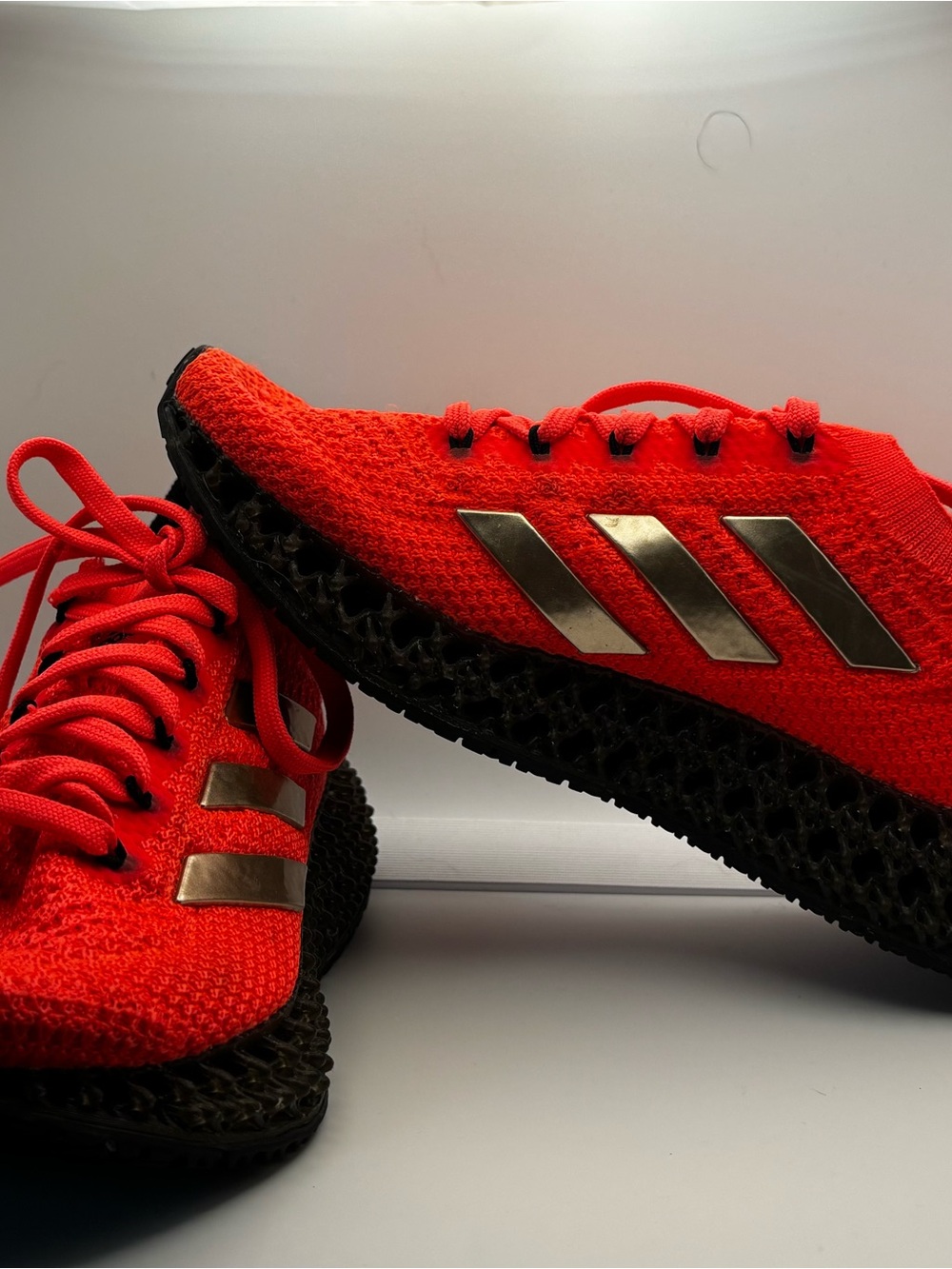 Adidas 4D FWD women’s size 6 Turbo Core Black Solar Red/Core Black/Metallic Gold
